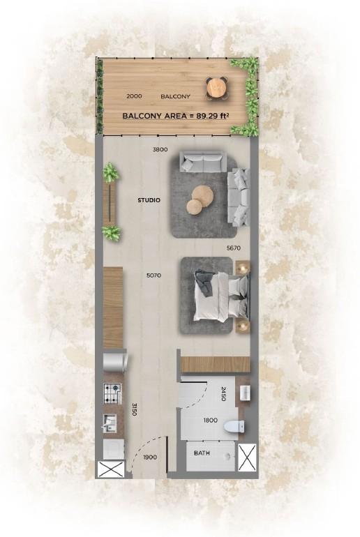 368 Park Ln  - Studio