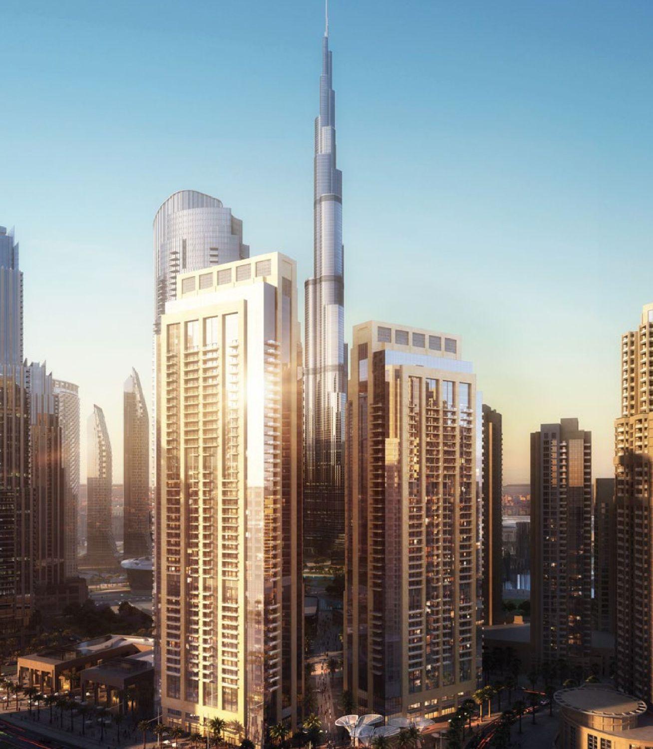 ACT Two by Emaar - Upgraded & Furnished 2 Bedroom Apartment -  ⁠Burj Khalifa and Community View