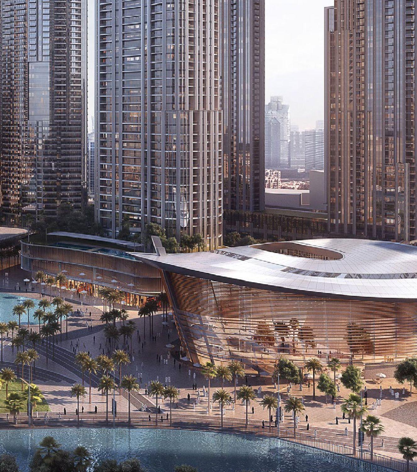 ACT Two by Emaar - Upgraded & Furnished 2 Bedroom Apartment -  ⁠Burj Khalifa and Community View