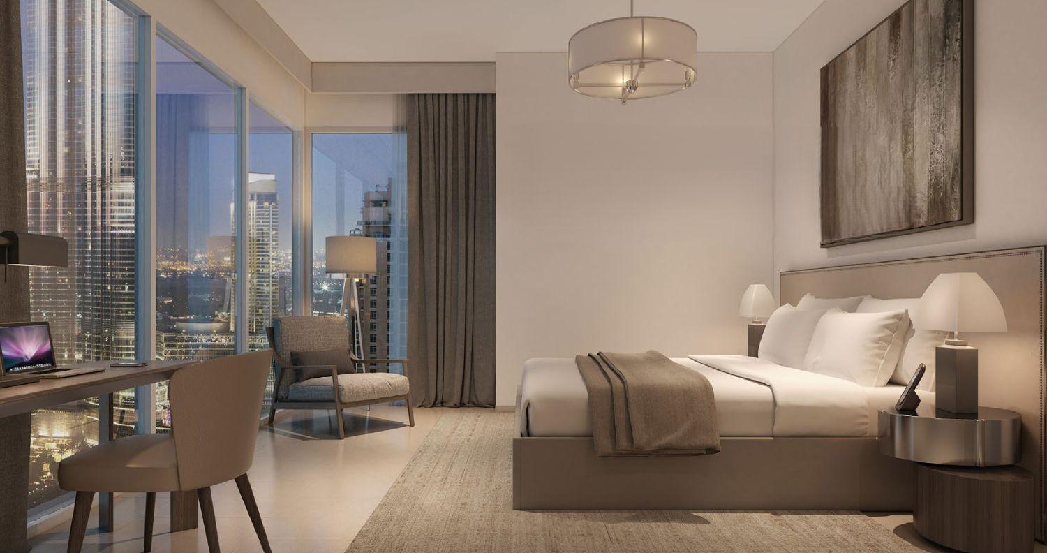 ACT Two by Emaar - Upgraded & Furnished 2 Bedroom Apartment -  ⁠Burj Khalifa and Community View