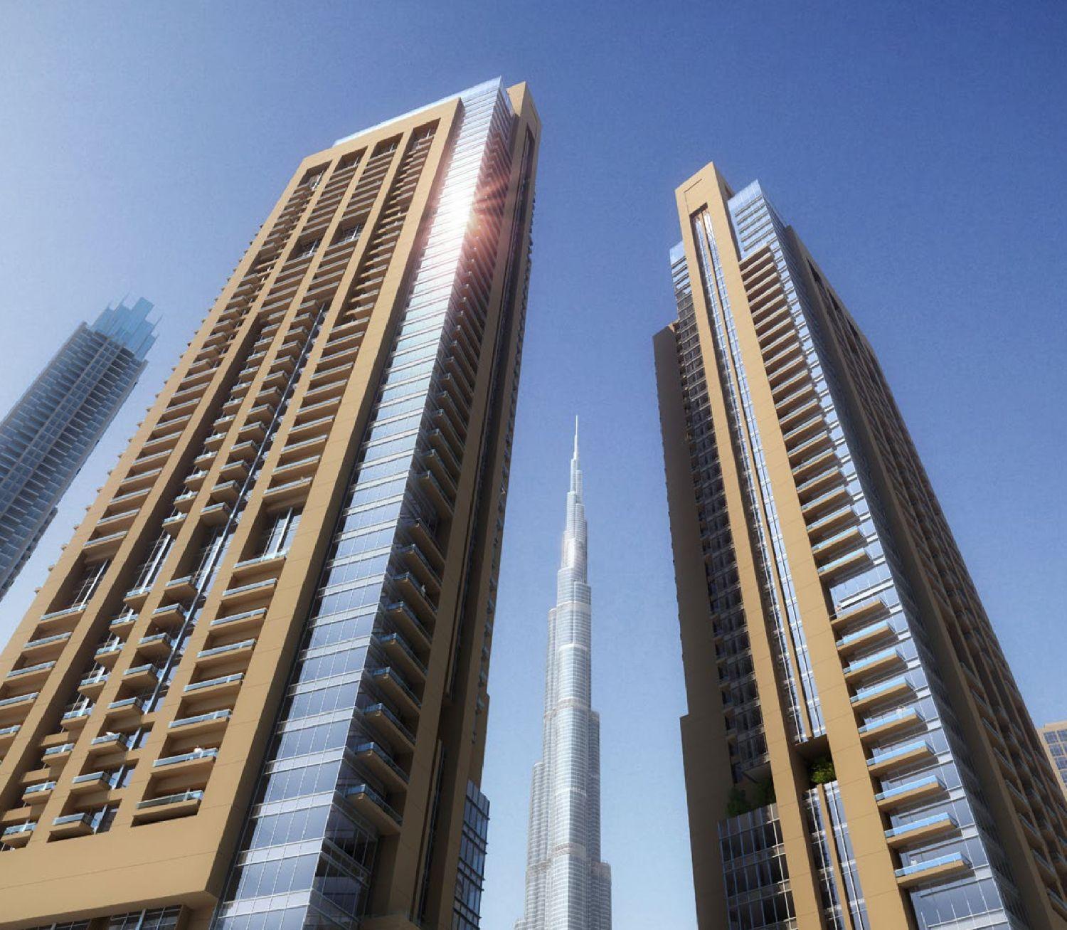 ACT Two by Emaar - Upgraded & Furnished 2 Bedroom Apartment -  ⁠Burj Khalifa and Community View