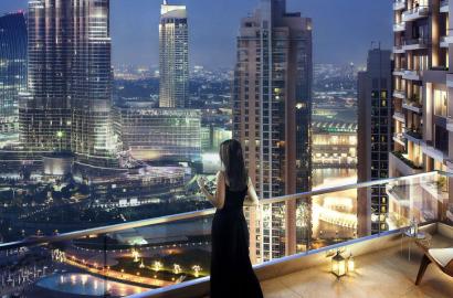 ACT Two by Emaar - Upgraded & Furnished 2 Bedroom Apartment -  ⁠Burj Khalifa and Community View