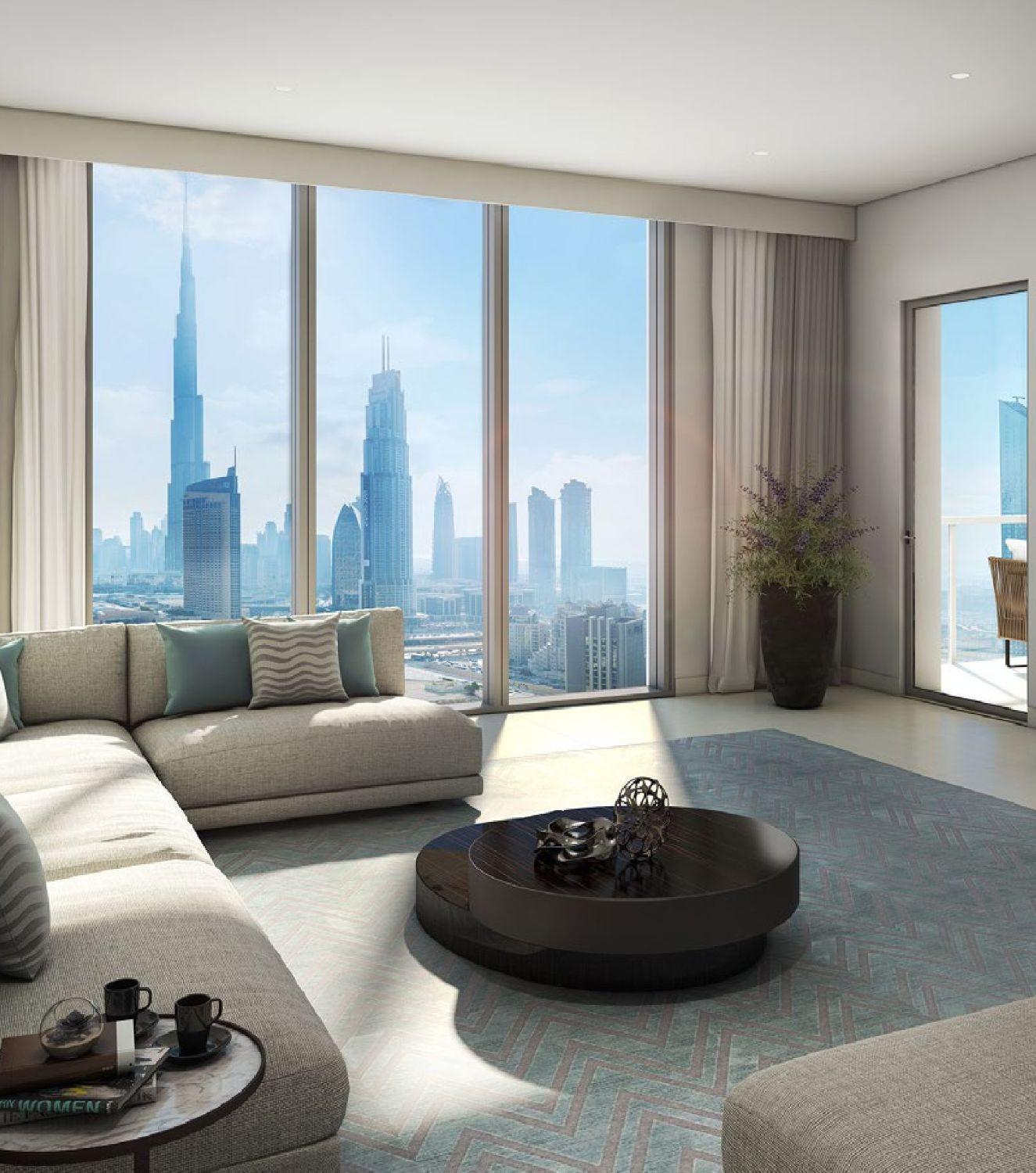 ACT Two by Emaar - Upgraded & Furnished 2 Bedroom Apartment -  ⁠Burj Khalifa and Community View