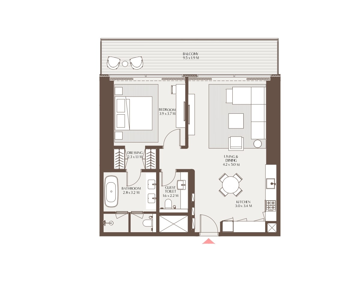 Akala Hotels and Residences - 1 Bedroom Apartment