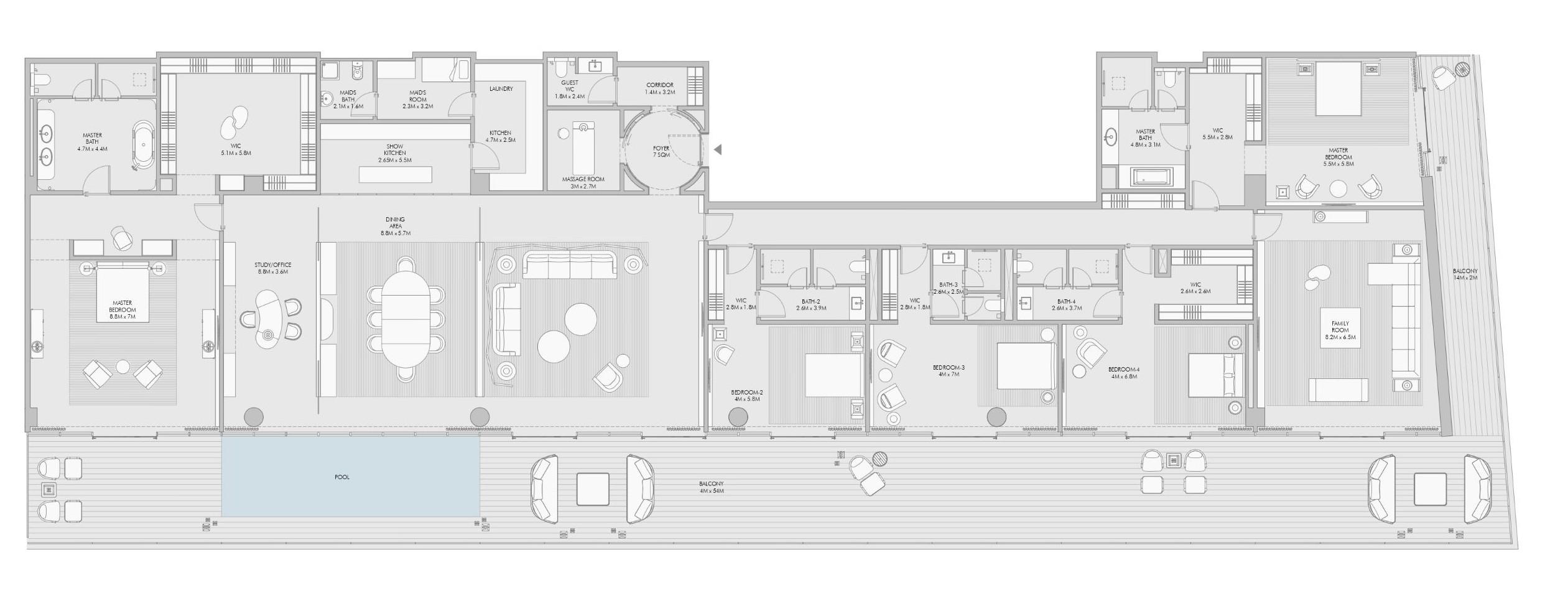 Armani Beach Residences - 5 Bedroom Apartment + Penthouse