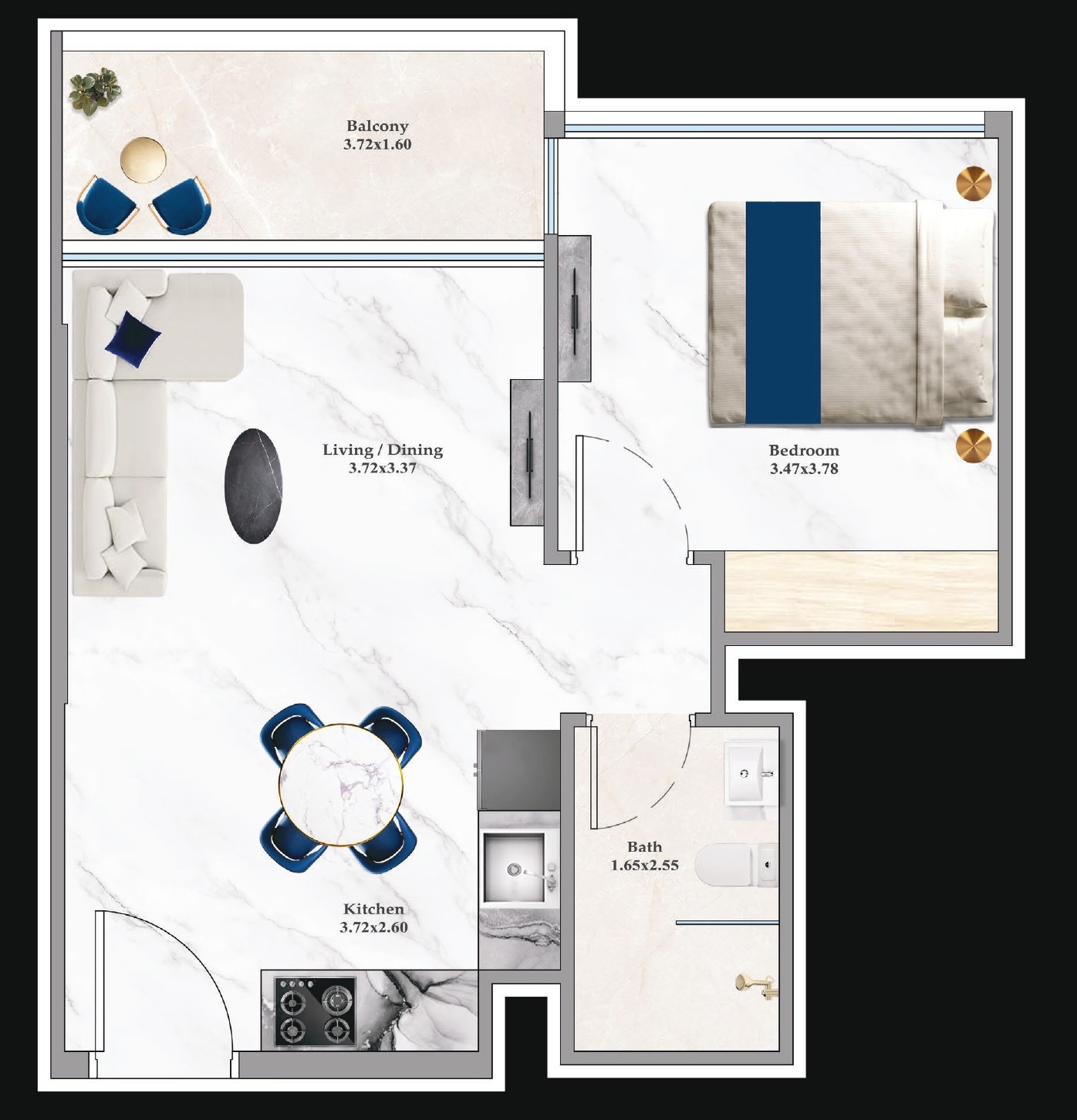 Aspirz by Danube - 1 Bedroom Apartment