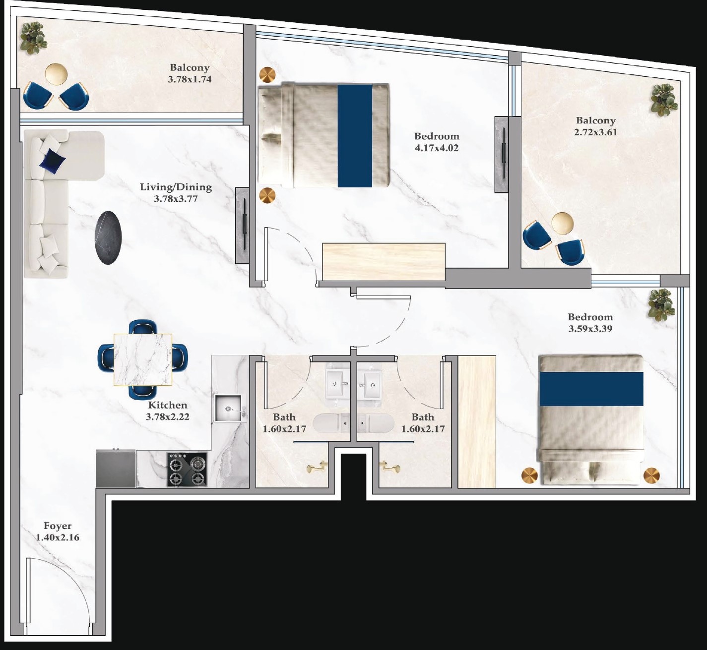 Aspirz by Danube - 2 Bedroom Apartment