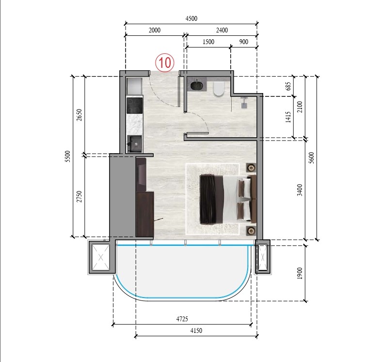 Ananda Residence - Studio