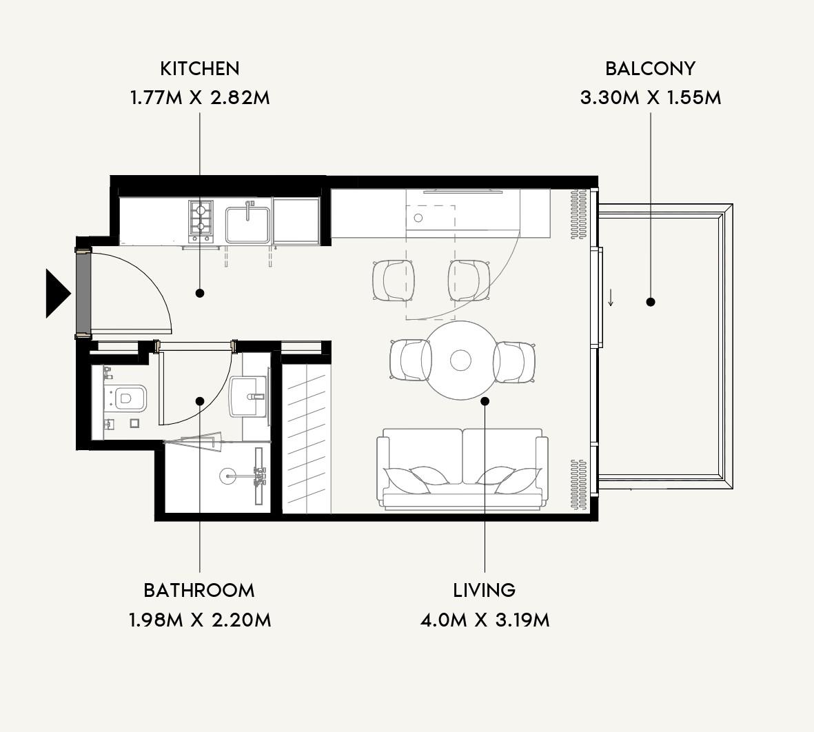 Azizi Wares - Studio - Luxury Living Near the Metro