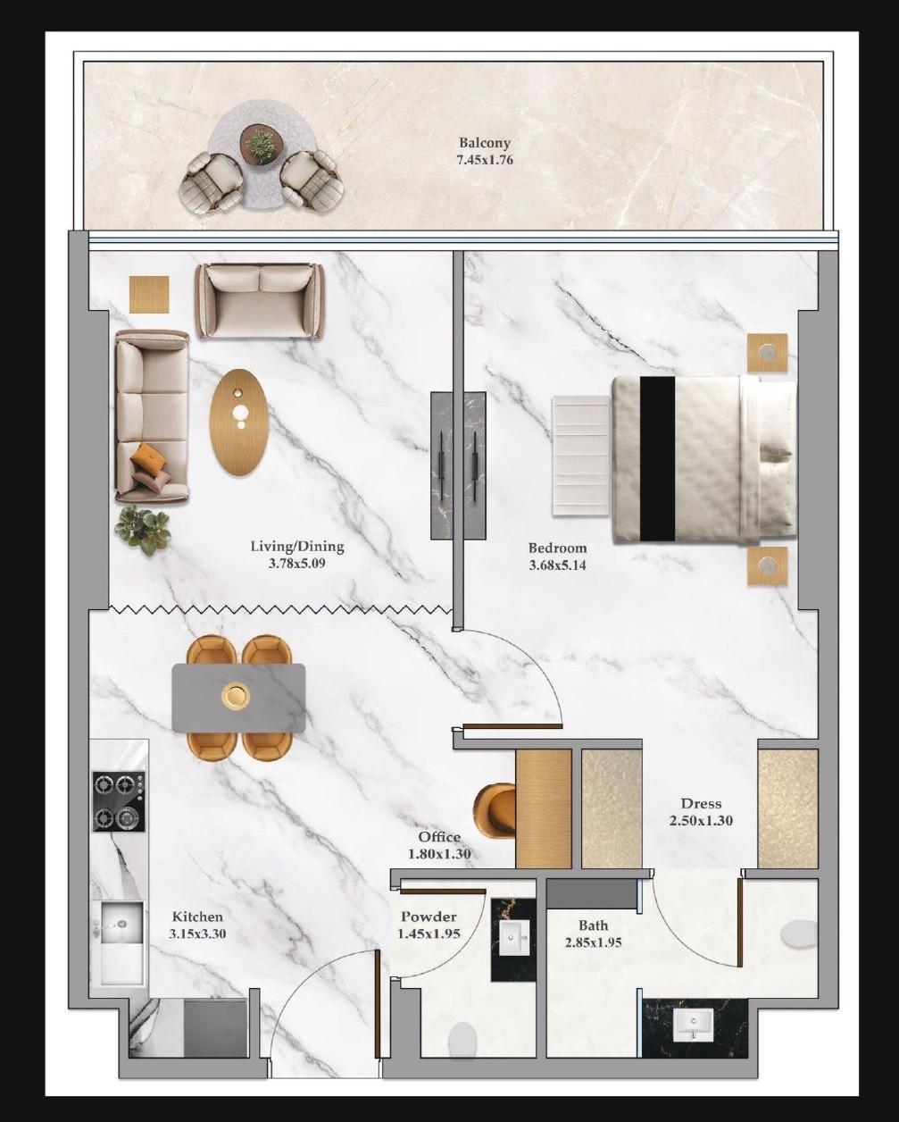 BAYZ102 by Danube - Flex 1 Bedroom Apartment