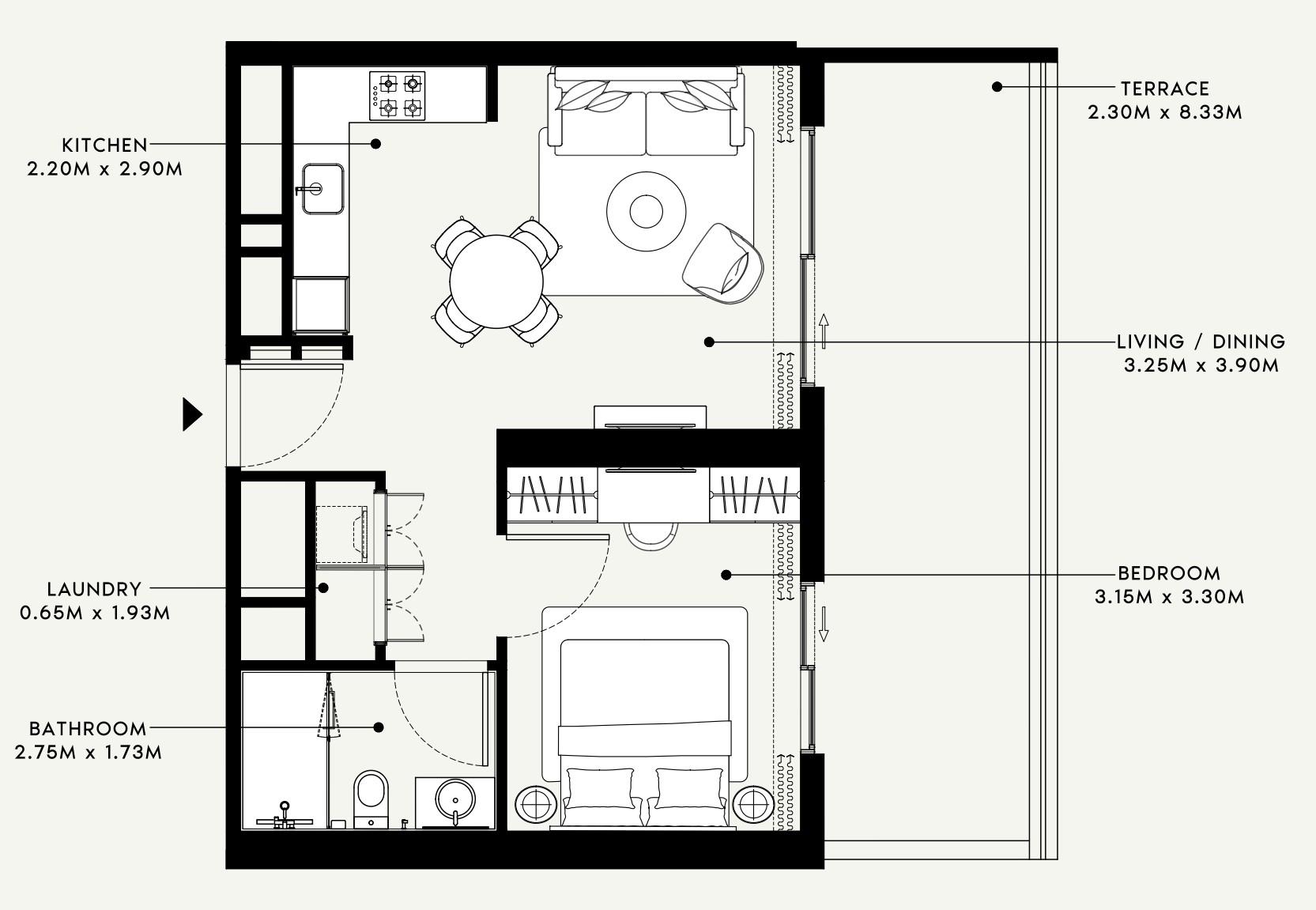 Beach Oasis 2 - 1 Bedroom Apartment