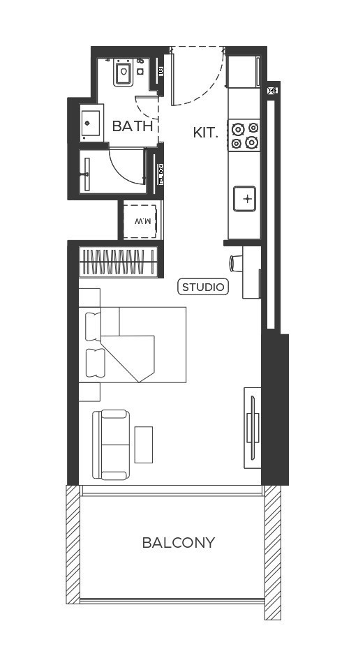 Binghatti Amberhall - Studio