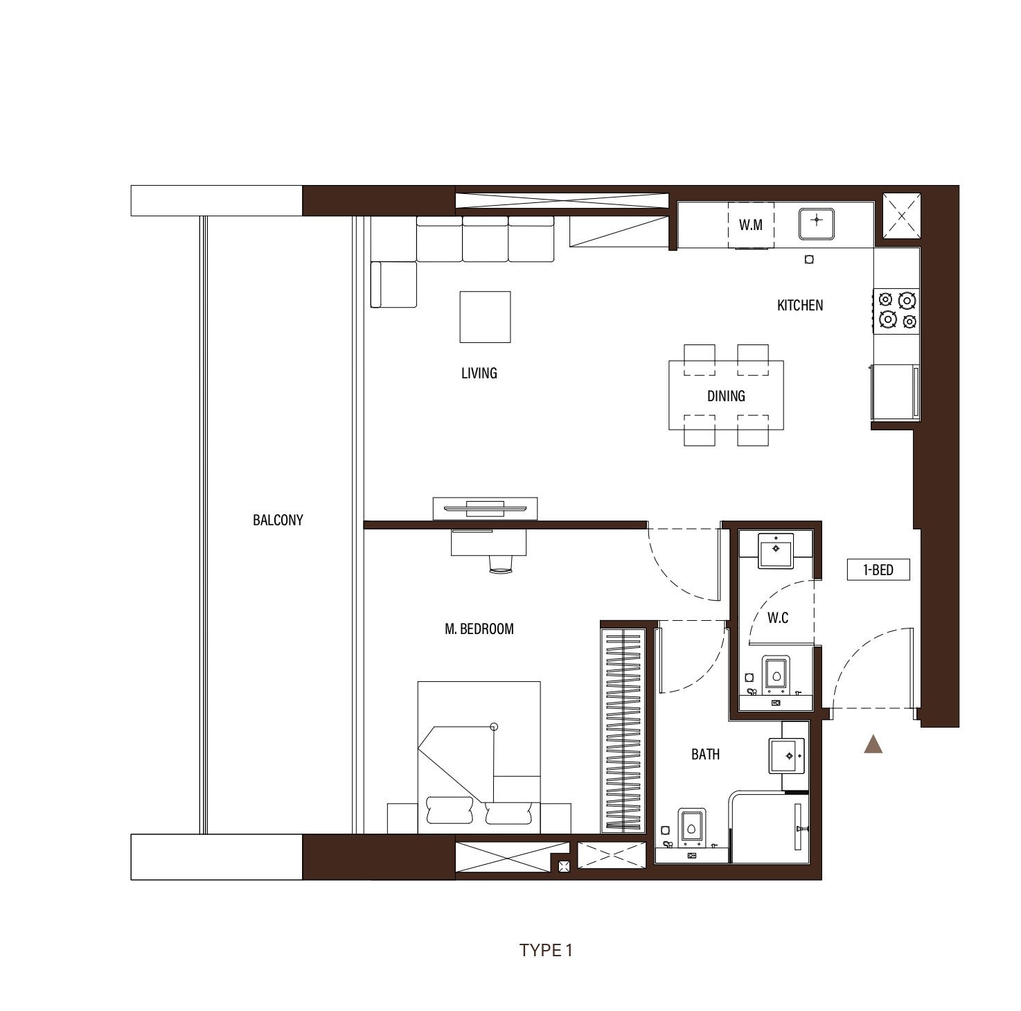 Binghatti Apex - 1 Bedroom Apartment