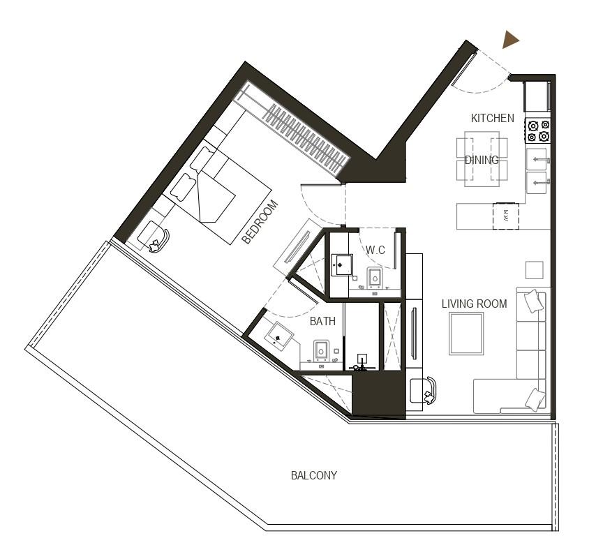 Binghatti Haven - 1 Bedroom Apartment