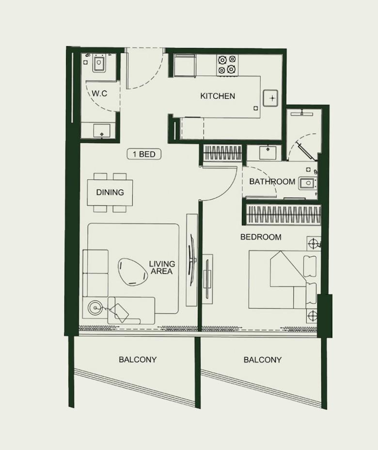 Binghatti Hillcrest - 1 Bedroom Apartment - Investment Opportunity in Arjan