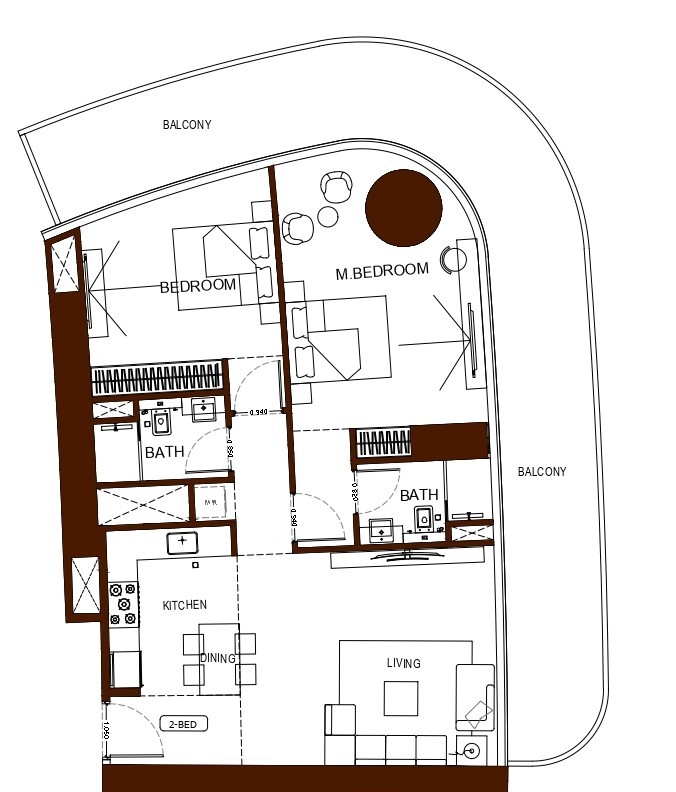 Binghatti Hillviews - 2 Bedroom Aparment