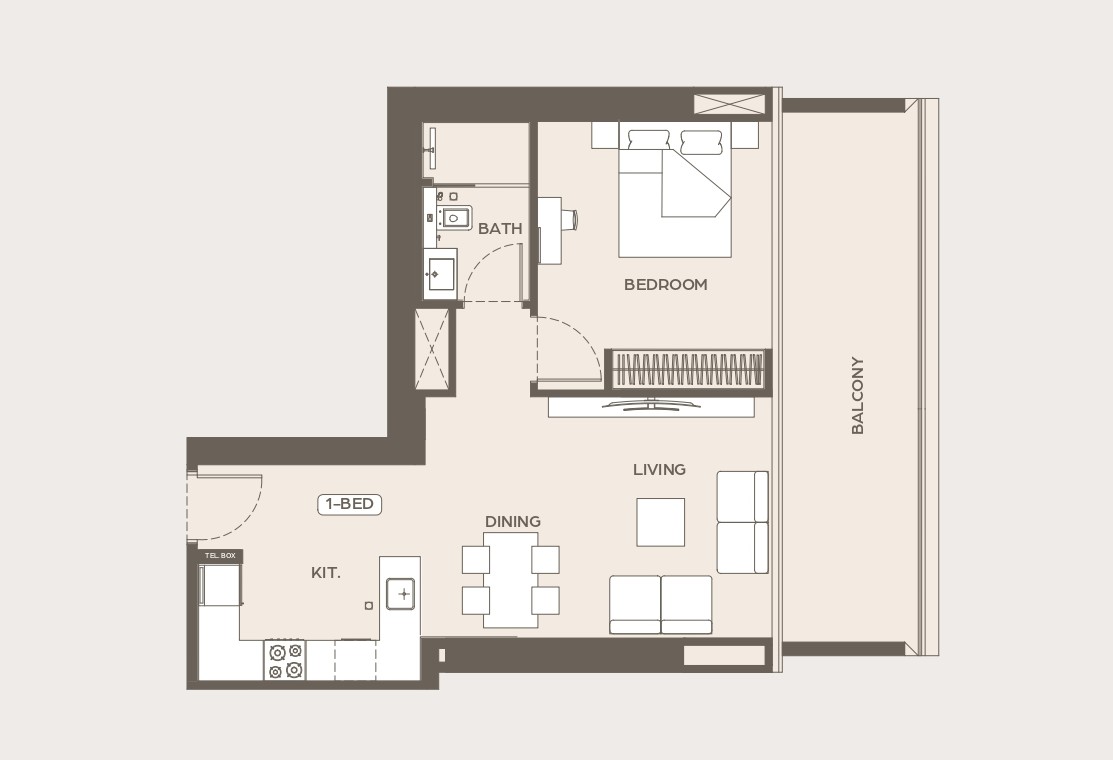 Binghatti Ivory - 1 Bedroom Apartment
