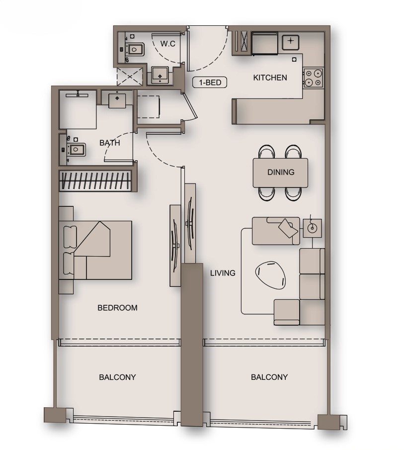 Binghatti Moonlight - 1 Bedroom Apartment