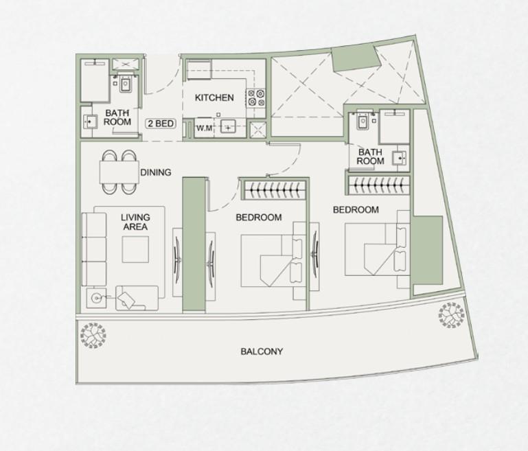 Binghatti Sky Terraces - 2 Bedroom Apartment - Panoramic View Residences in Motor City