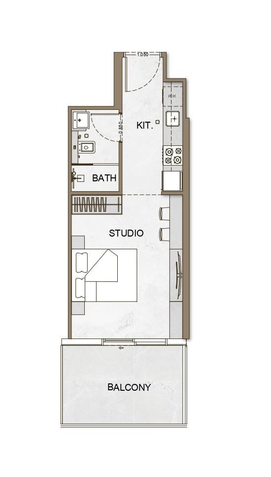 Binghatti Skyhall - Studio - Modern Architecture and Comfort