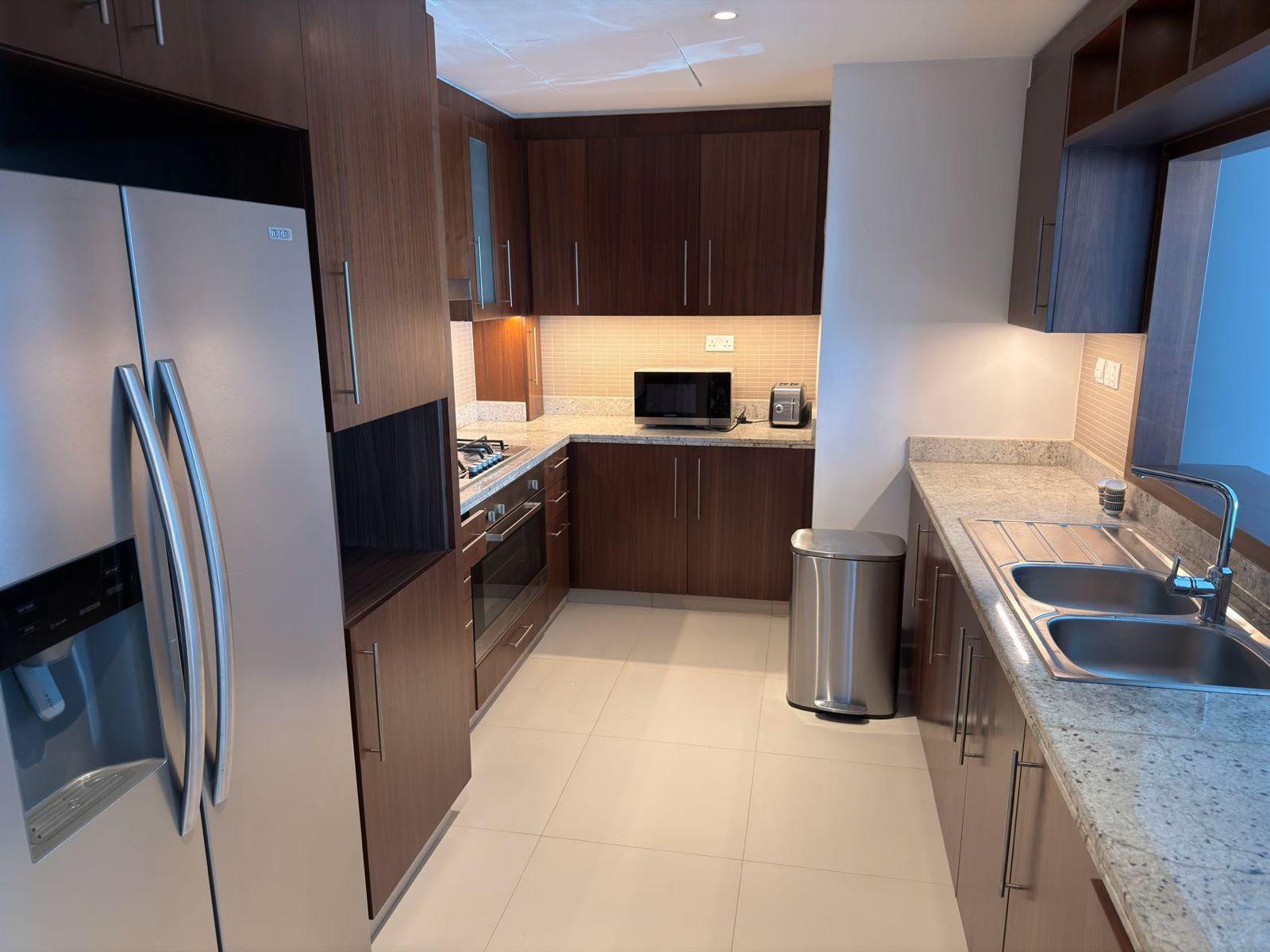 Boulevard Point by Emaar - Fully Furnished 3 Bedroom Apartment + Maid Room - Burj Khalifa & Dubai Mall View