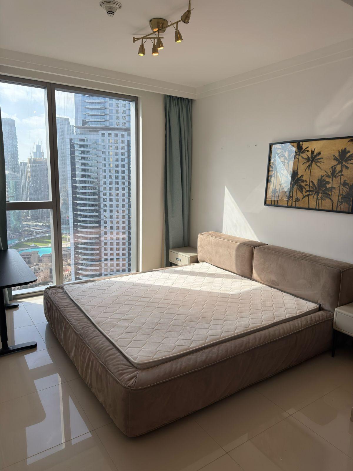 Boulevard Point by Emaar - Fully Furnished 3 Bedroom Apartment + Maid Room - Burj Khalifa & Dubai Mall View