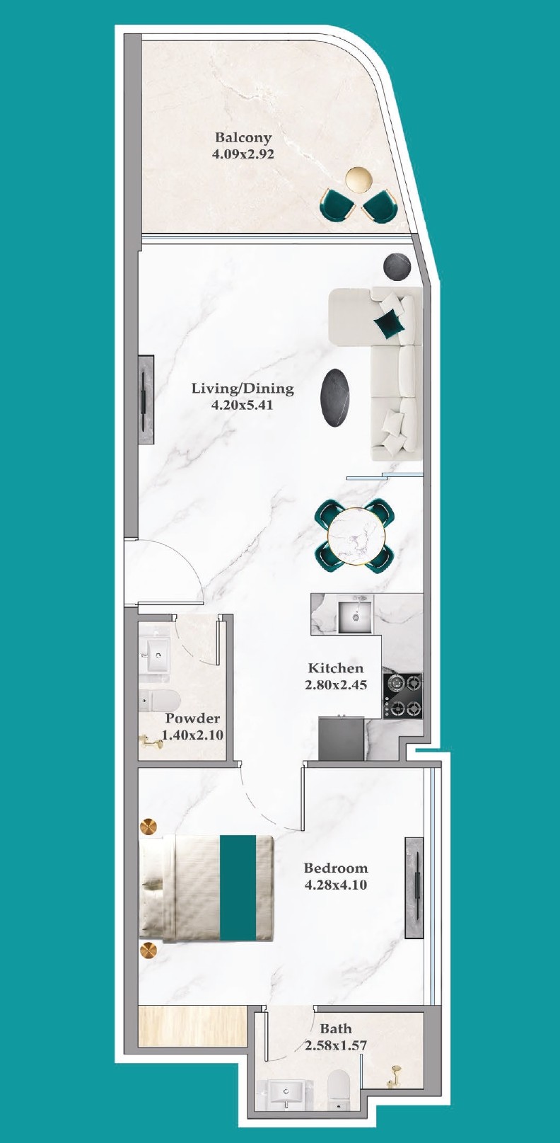 Breez by Danube - Flex 1 Bedroom Apartment