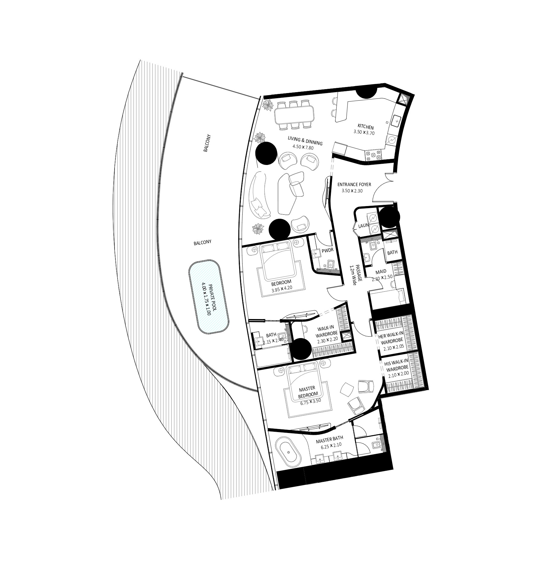 Binghatti Bugatti Residences - 2 Luxury Bedrooms + Maid Room