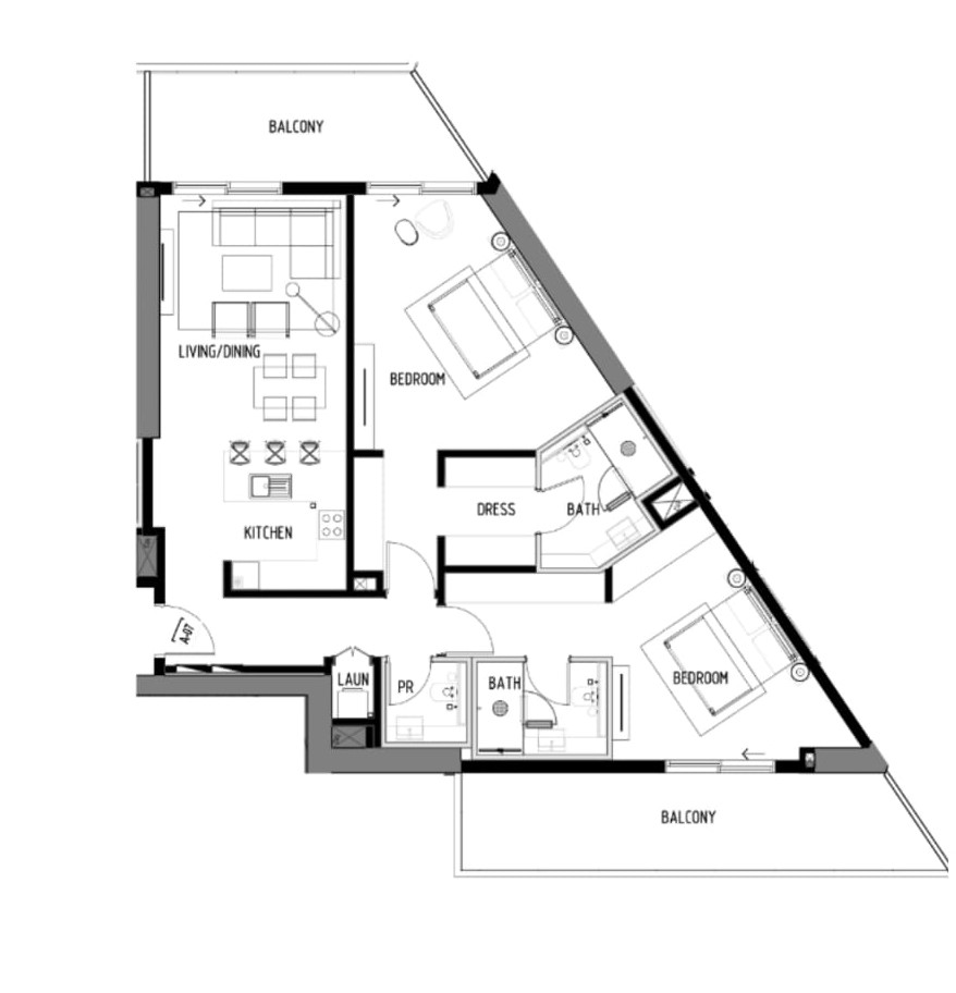 Chelsea Residences 2 by Damac - 2 Bedroom Apartment