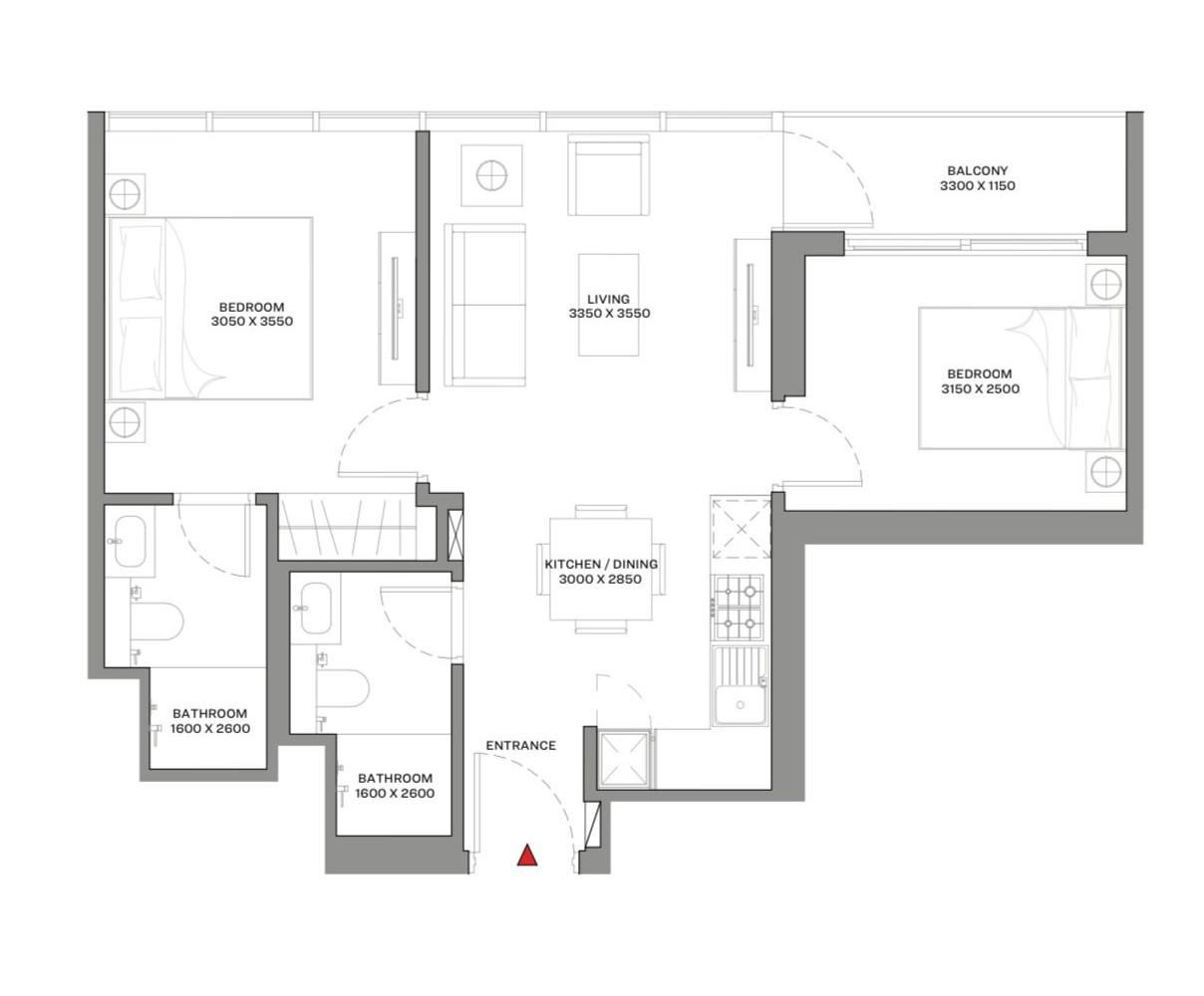 Delphine Beach Residences at Sobha Siniya Island - 2 Bedroom Apartment - Luxury Island Living