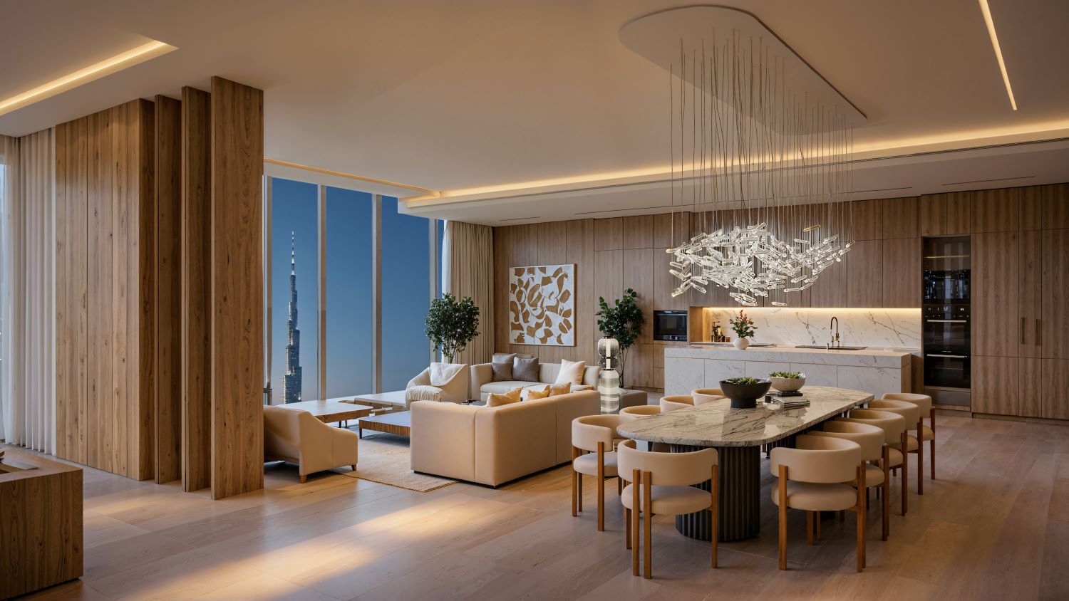 DWTN Residences - 3 Bedroom Apartment + Maid Room