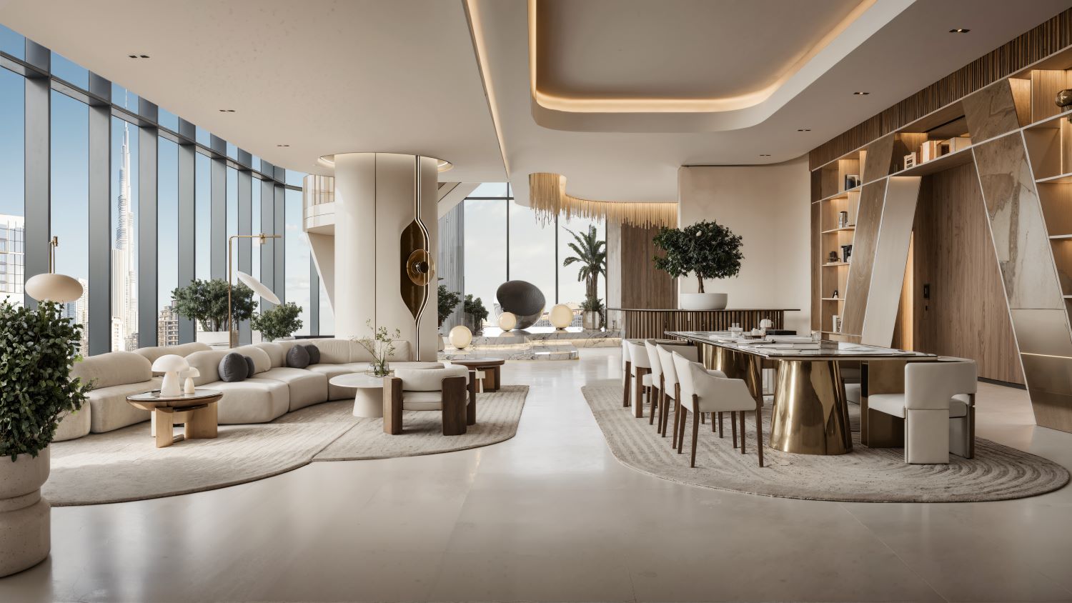 DWTN Residences - 3 Bedroom Apartment + Maid Room