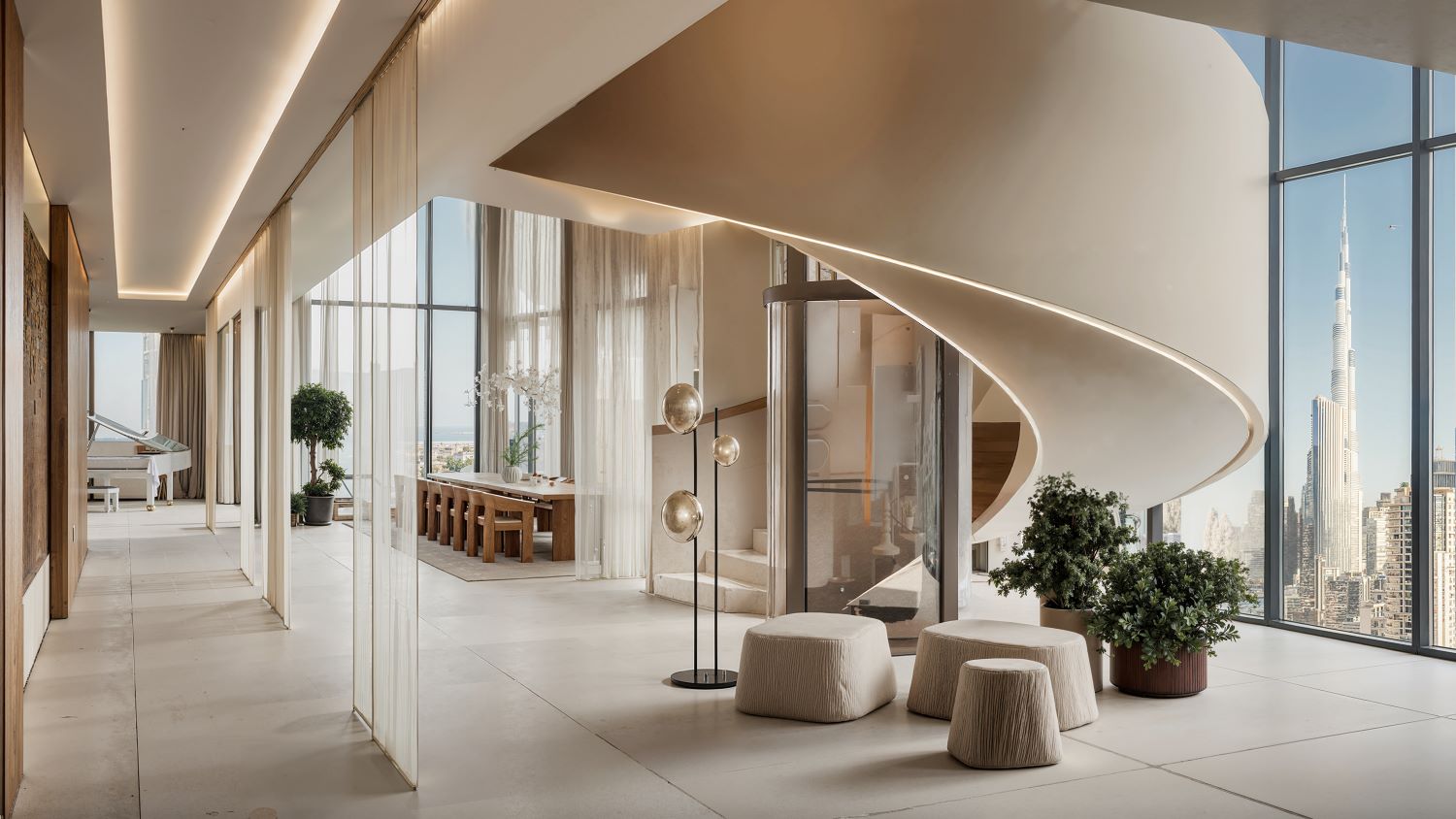 DWTN Residences - 3 Bedroom Apartment + Maid Room