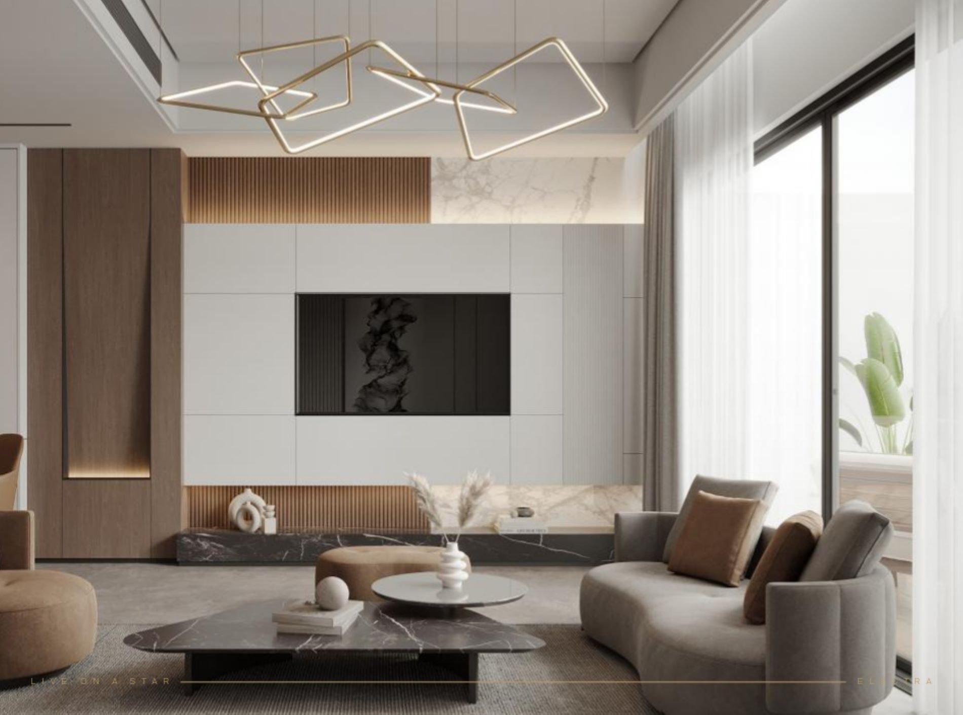 Electra-GOLF COURSE & CRICKET STADIUM Views - 2 Bedroom + Pool