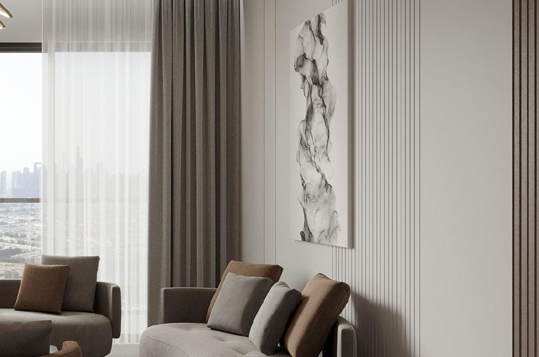 Electra-GOLF COURSE & CRICKET STADIUM Views - 2 Bedroom + Pool