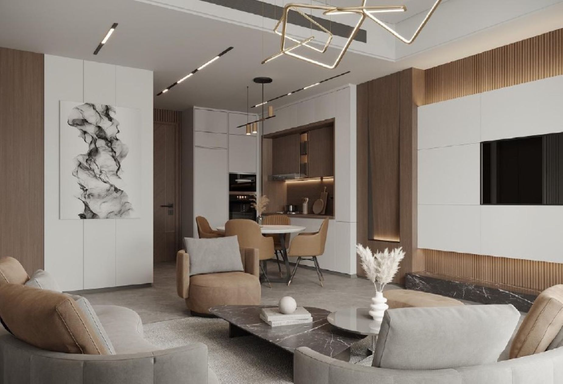 Electra-GOLF COURSE & CRICKET STADIUM Views - 2 Bedroom + Pool