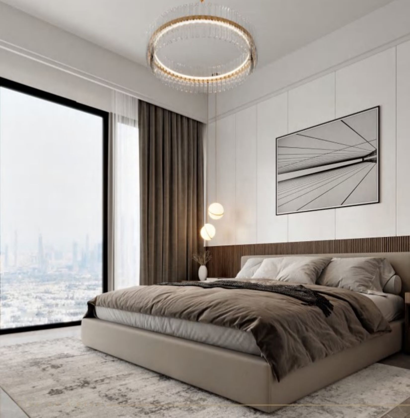 Electra-GOLF COURSE & CRICKET STADIUM Views - 2 Bedroom + Pool