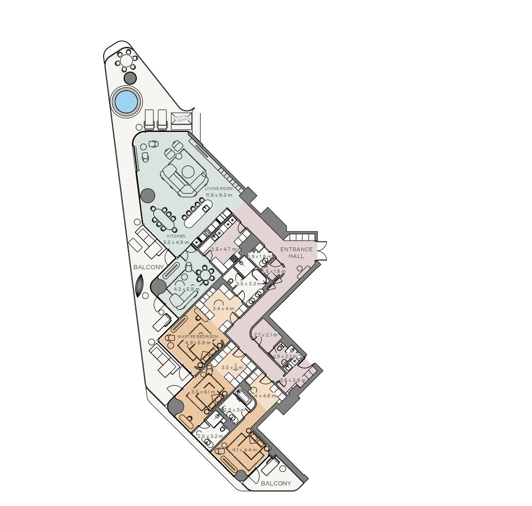 Eywa Residences  - 3 Bedroom Apartment