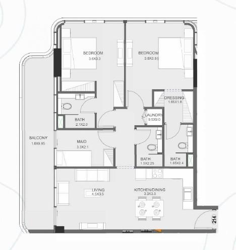Floarea Oasis - 2 Bedroom Apartment + Study Room - Luxury Living in Dubailand