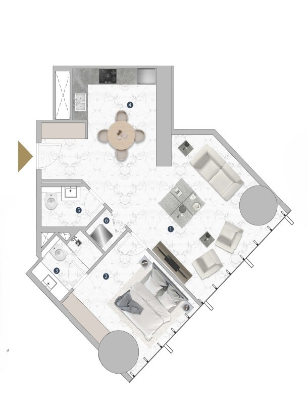 Franck Muller Vanguard by London Gate - 1 Bedroom Apartment