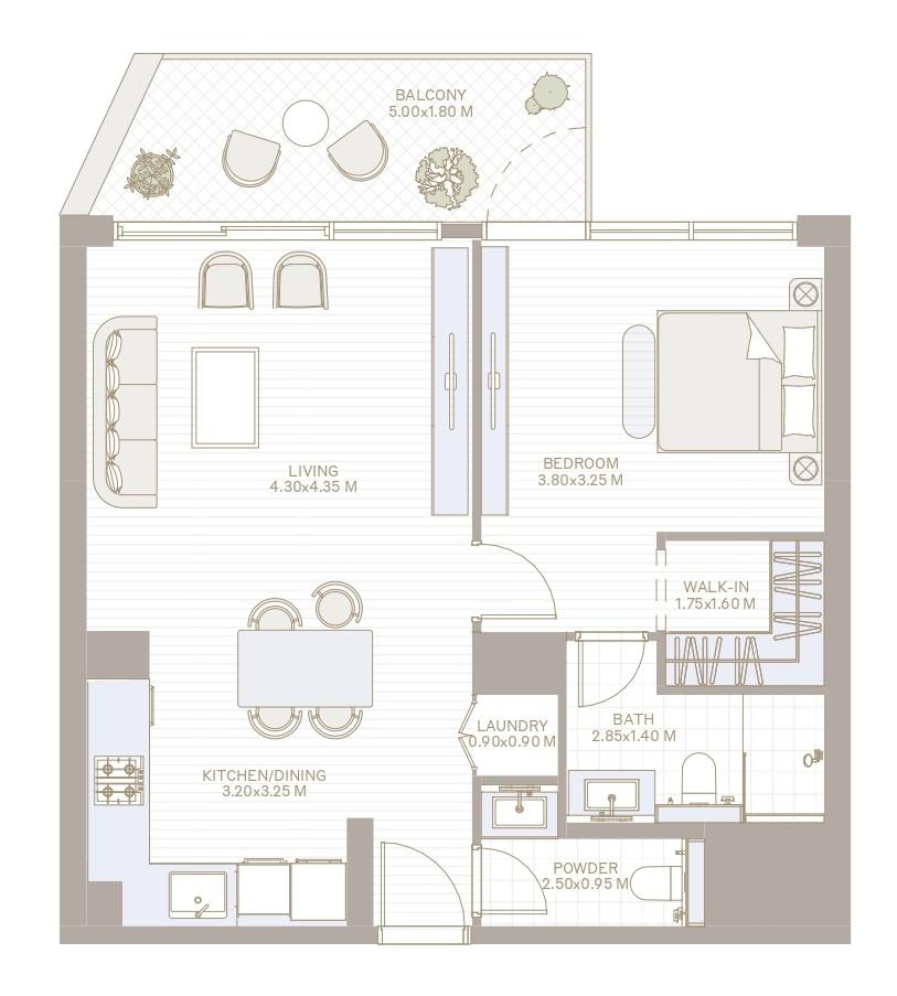 Ivy at Park Five - 1 Bedroom Apartment