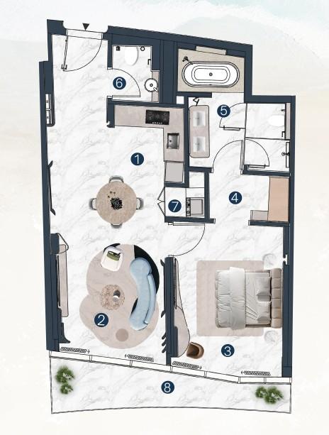 La Mazzoni - 1 Bedroom Apartment