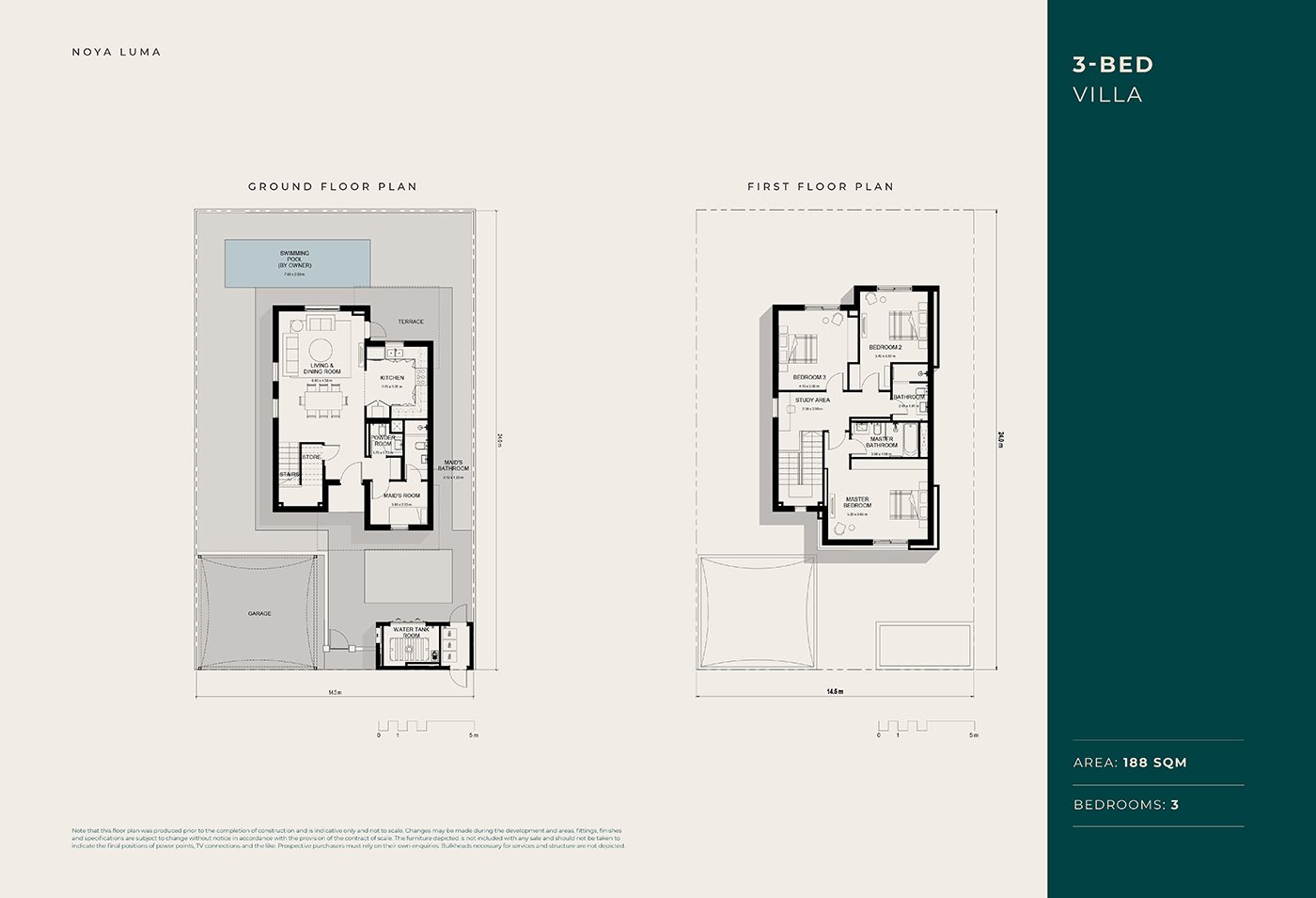 Noya Luma 3 Bedroom Villa In Yas Island