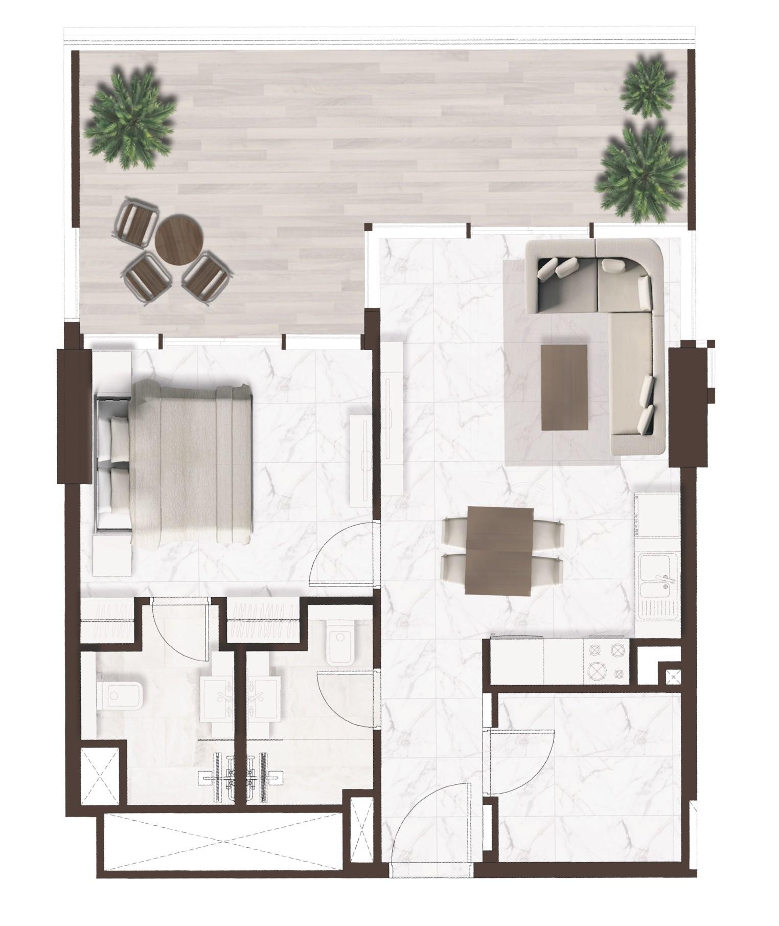 Onda by Kasco - 1 Bedroom Plus  Apartment