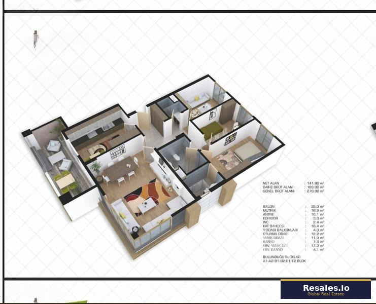 Hayatpark Plus — 3+1 Apartment for Sale
