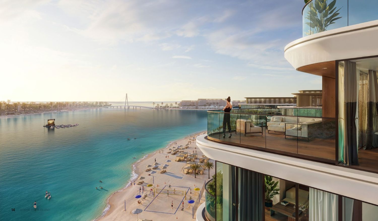 Delphine Beach Residences на острове Sobha Siniya — 2-комнатная квартира — Роскошная островная жизнь