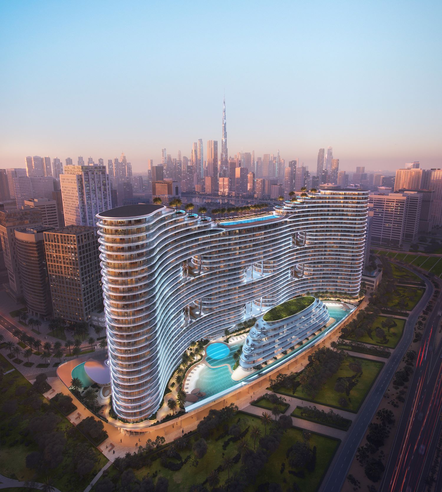 Binghatti Aquarise: 2-Bedroom Apartment in Business Bay