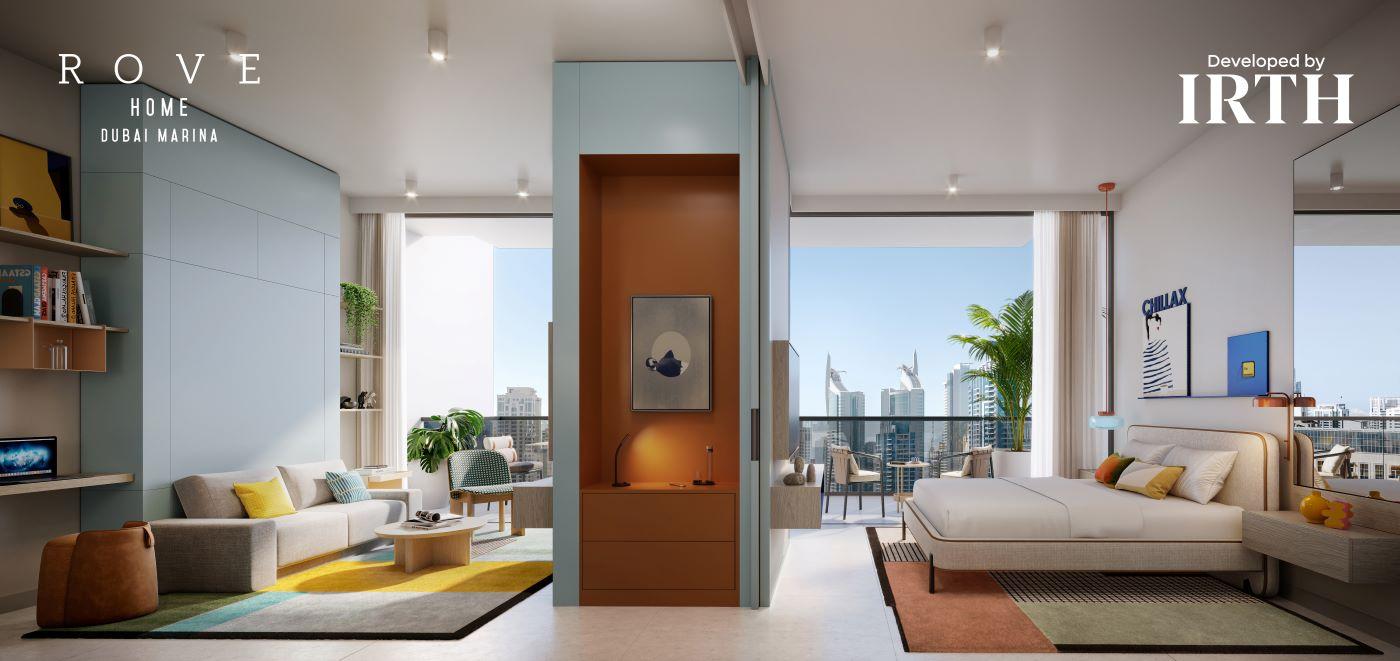 Rove Home Dubai Marina: Studio - Furnished Investment Opportunities