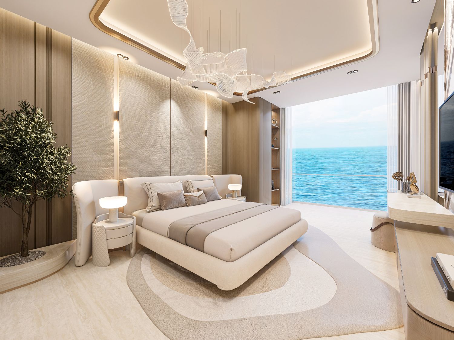 Breez by Danube: 2 Bedroom Apartment + Pool - Luxury Seafront Living