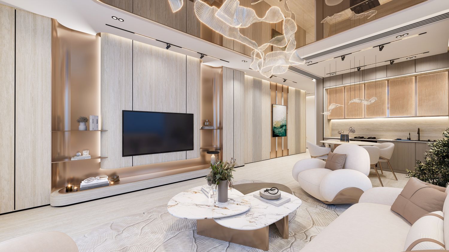 Breez by Danube: 2 Bedroom Apartment + Pool - Luxury Seafront Living